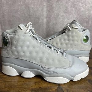 Jordan 13 Retro Mid Wolf Grey Size 6 GS 7.5W 439358-018 Authentic Youth Sneakers